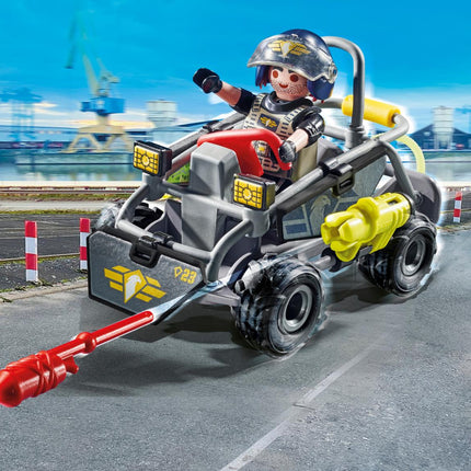 Playmobil City Action taktiskā vienība - daudzpusīgs kvadracikls, 71147