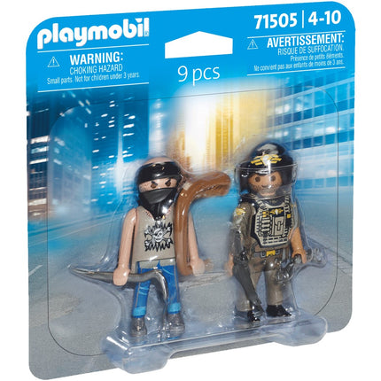 Playmobil Duopacks Taktiskā policija ar zagli 71505