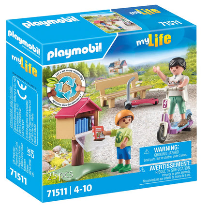 Playmobil My Life grāmatu apmaiņas platforma grāmatu tārpiem, 71511