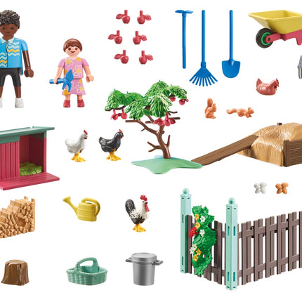 Playmobil 71510 Mana dzīve Mazā vistu ferma mazās mājas dārzā