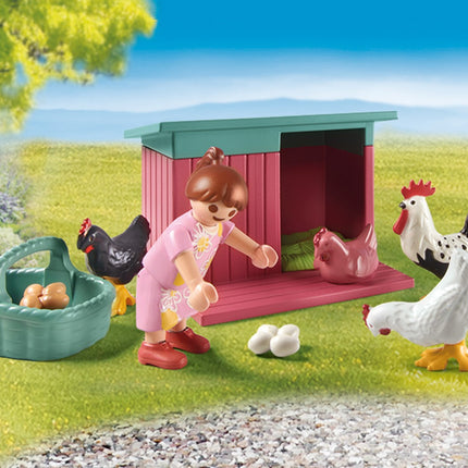 Playmobil 71510 Mana dzīve Mazā vistu ferma mazās mājas dārzā