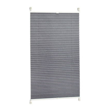 Plisētas žalūzijas pelēkas bez urbšanas