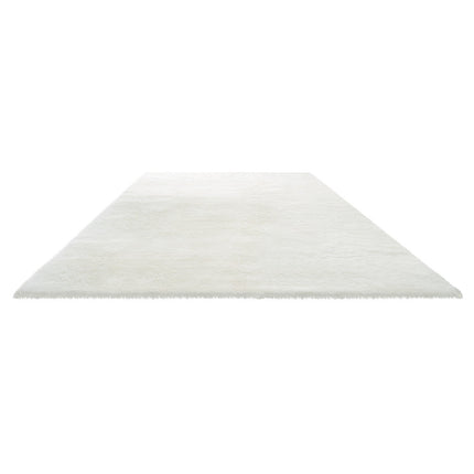 Plush Shag Area Rug 8x10 ft, Non-Slip, Ivory