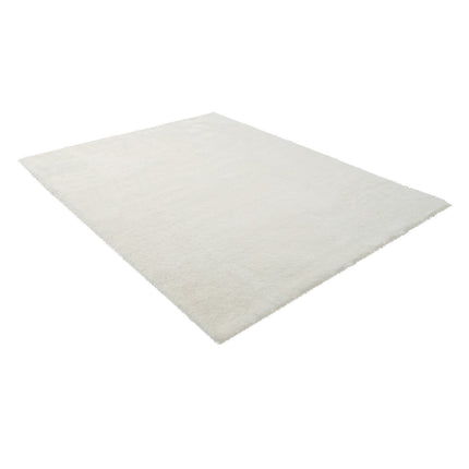 Plush Shag Area Rug 8x10 ft, Non-Slip, Ivory