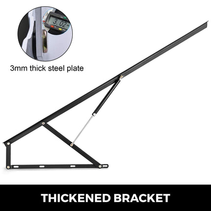 Pneumatic Bed Lift Mechanism Kit, 152 cm, Black, 120 kg