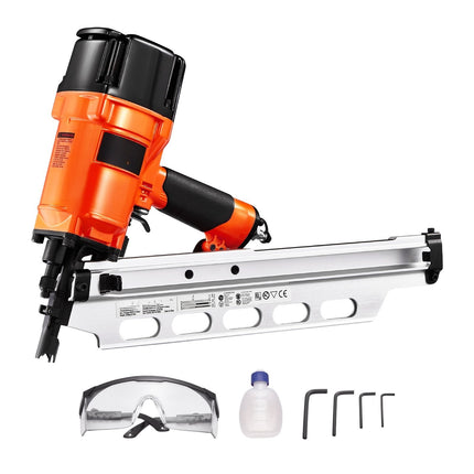 Pneumatic Framing Nailer, 21 Degree, 50–90 mm, Dual Trigger