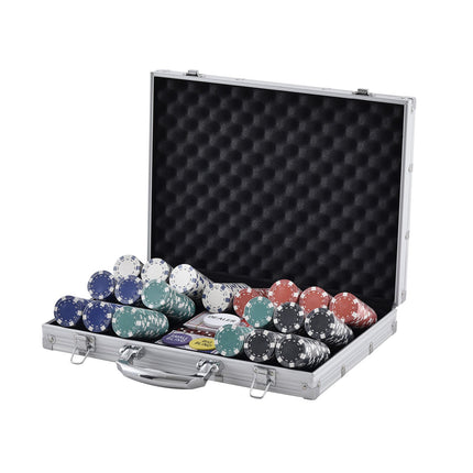 Poker Chip Set, 500 Pieces, 11.5g, Aluminum Case