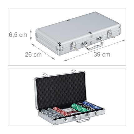 Poker Set with 300 Metal Core Chips and Cards