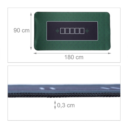 Pokera paklājiņš 180x90