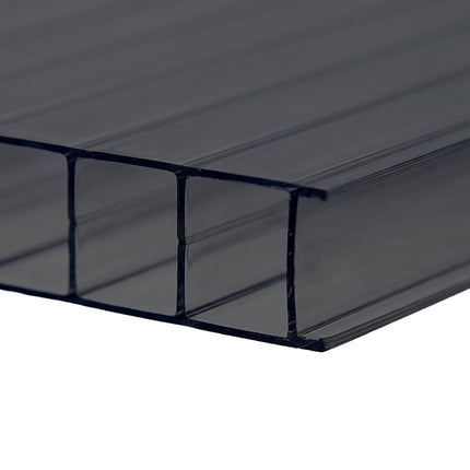 Divsienu polikarbonāta loksnes, 4 mm, 121 x 60,5 cm, 10 gabalu iepakojumā