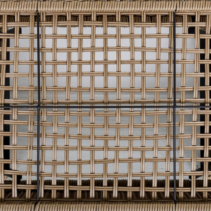 Dārza galds, izvelkams, kafijas galdiņš, polirotans, haki krāsā, 103x50x45,5 cm