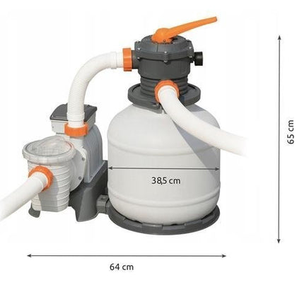 Baseina smilšu sūknis 11355L/h, augsta efektivitāte, vienkārša uzstādīšana