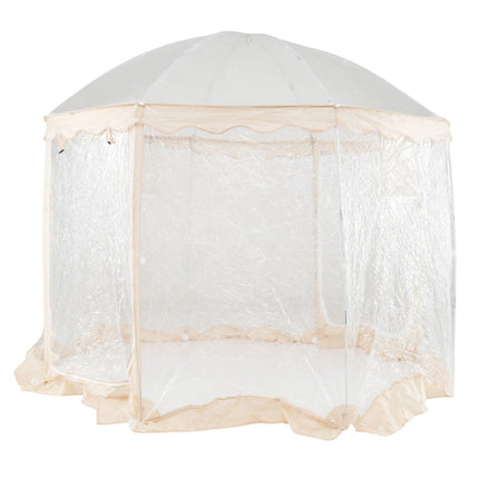 Saliekamā burbuļtelts 10x10 pēdas, 8-10 personām, caurspīdīgs PVC