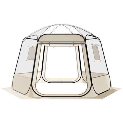 Pop-Up Clear Bubble Tent 3.36 x 3.05 m, 8-10 Person