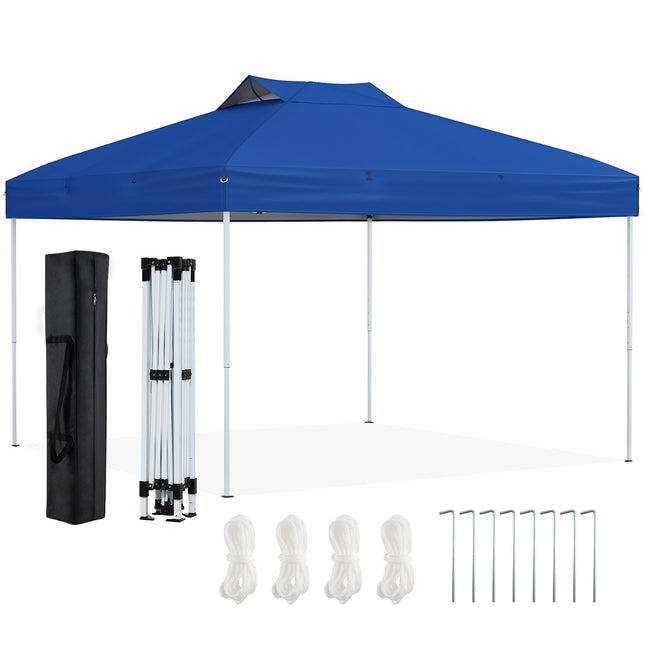 Uznirstošā paviljona, ūdensizturīga UV 50+ zila, 3x3m
