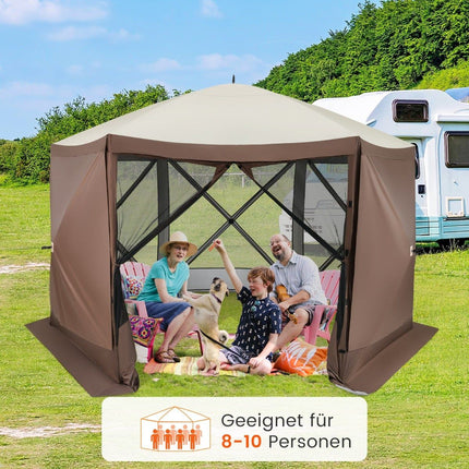 Saliekamā paviljona 350x350 cm ar pārnēsāšanas somu un sieta sienām