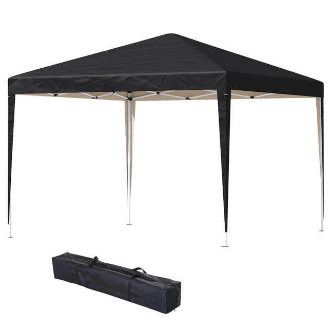 Lapene aptuveni 3x3m, ūdeni atgrūdoša, stabila, ziemai izturīga, uznirstoša saliekamā paviljona, UV aizsardzība, saliekama ballīšu telts, dārza telts ar somu, dārza paviljons kempingam, dārzs, melna