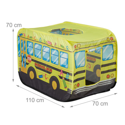 Izbīdāma rotaļu telts Skolas autobuss