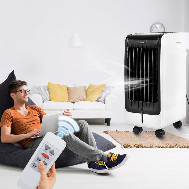 Pārnēsājams 3-in-1 iztvaikošanas gaisa dzesētājs, 6 l, tālvadības pults