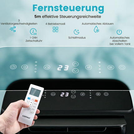 Pārnēsājams 4-in-1 gaisa kondicionieris, 12000 BTU, WiFi vadība