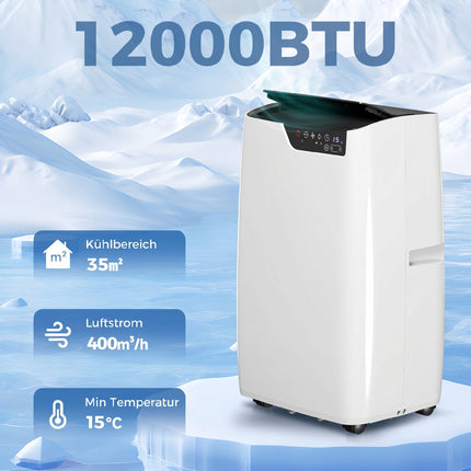 Pārnēsājams gaisa kondicionieris 12000 BTU, Wi-Fi, 4-in-1 režīms