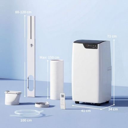Pārnēsājams gaisa kondicionieris 12000 BTU, Wi-Fi, 4-in-1 režīms