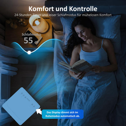 Pārnēsājams gaisa kondicionieris 9000 BTU, 4-in-1 dzesēšanas iekārta
