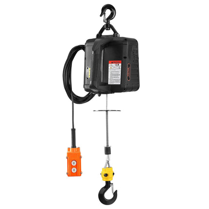 Portable Electric Hoist Winch, 499 kg, Wired and Wireless Remote