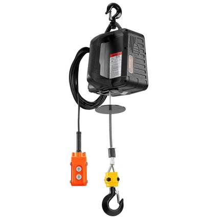 Portable Electric Hoist Winch, 499 kg, Wired and Wireless Remote