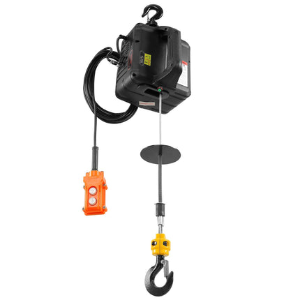 Portable Electric Hoist Winch, 499 kg, Wired and Wireless Remote
