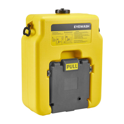 Portable Eyewash Station, 14 Gallon, Dual Spray, Wall Mount