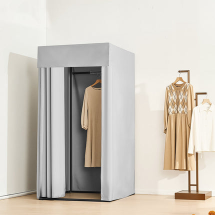 Portable Fitting Room, Light-Blocking Curtain, 39x39x78 in