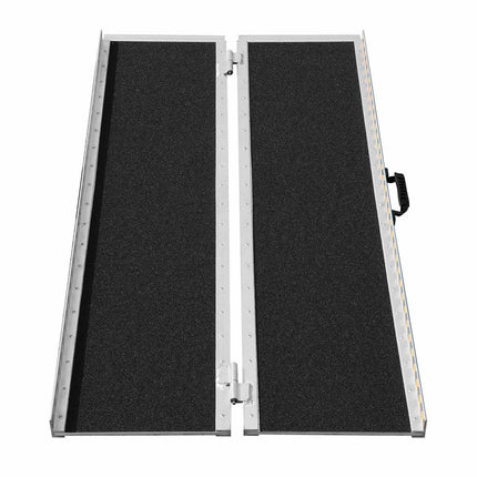 Portable Folding Wheelchair Ramp, 4 ft, 800 lb, Aluminum