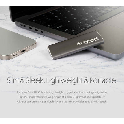 Portable SSD ESD256C USB-C 500Gb 10Gbps (R1050/W950 Mb/s) Aluminum
