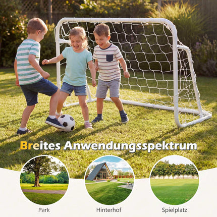 Pārnēsājami futbola vārti ar laikapstākļiem izturīgu tīklu, 121x60x80 cm
