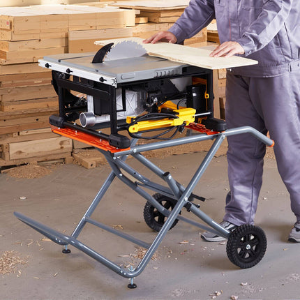 Portable Table Saw Stand, Rolling Foldable, 350 lb