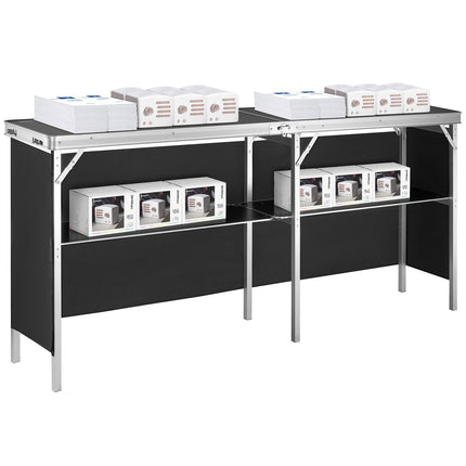 Portable Trade Show Podium Table, Foldable With Carry Bag