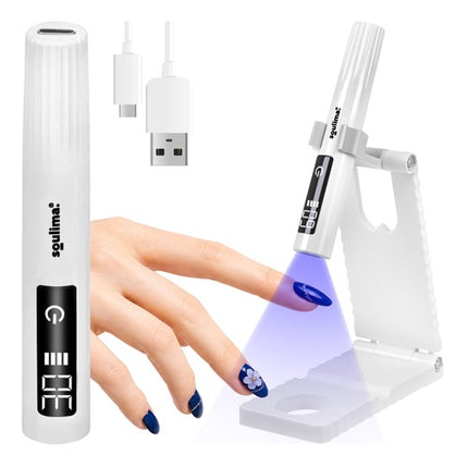 Pārnēsājama UV LED nagu lampa, 3W USB-C, LCD displejs
