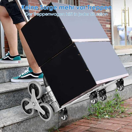 Portable foldable hand truck hand truck transport truck sack truck black + silver