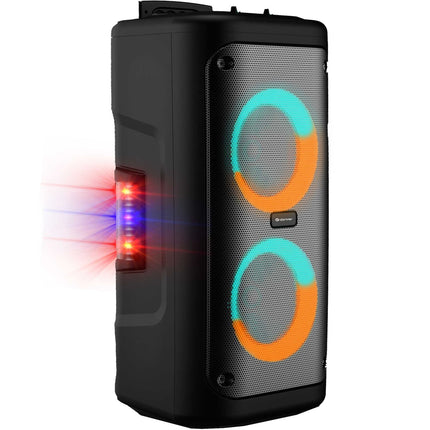 Portable powerful speaker with LED light