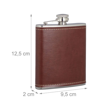 Ielejiet 200 ml ar mākslīgo ādu