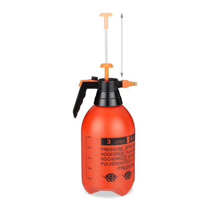 Spiediena smidzinātājs 3 litri oranžs