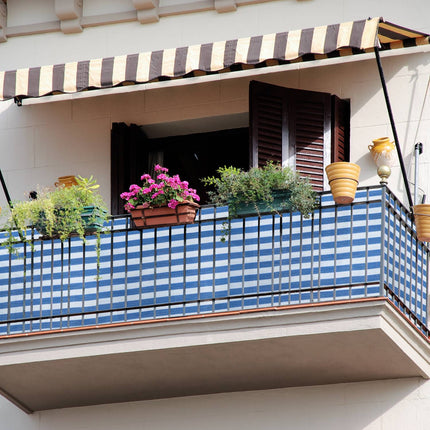 Privacy protection 1 m blue-white