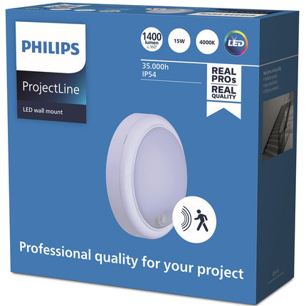 ProjectLine Wall lamp 15W 1400lm IP54 Sensor