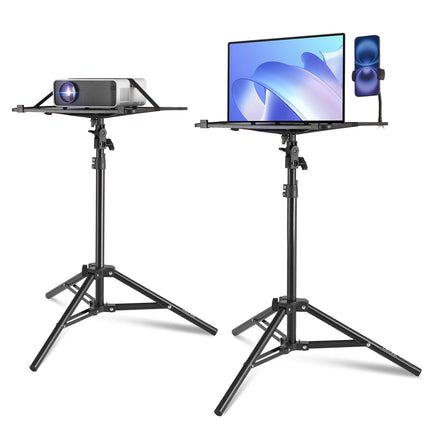 Projector Stand Tripod, 27–63 In Height, Tray, Phone Holder