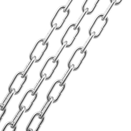 Proof Coil Chain 1/4 In x 100 Ft, 1540 Lb WLL, Quick Links