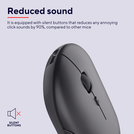 Puck Wireless mouse rechargeable Black
