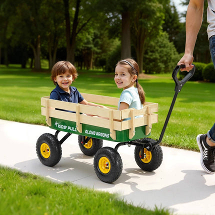 Pull-Along Wagon, 101cm, 150kg Capacity, All-Terrain
