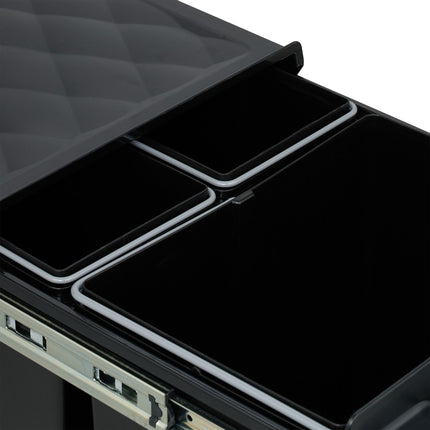 Pull-Out Kitchen Waste Bin with Odor-Blocking Lid
