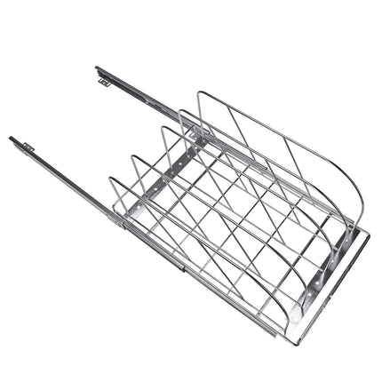 Pull Out Pan and Pot Rack, Adjustable Dividers, 12.5 In